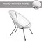 Best Choice Products 3-Piece All-Weather Patio Acapulco Bistro Furniture Set w/ Rope, Glass Top Table